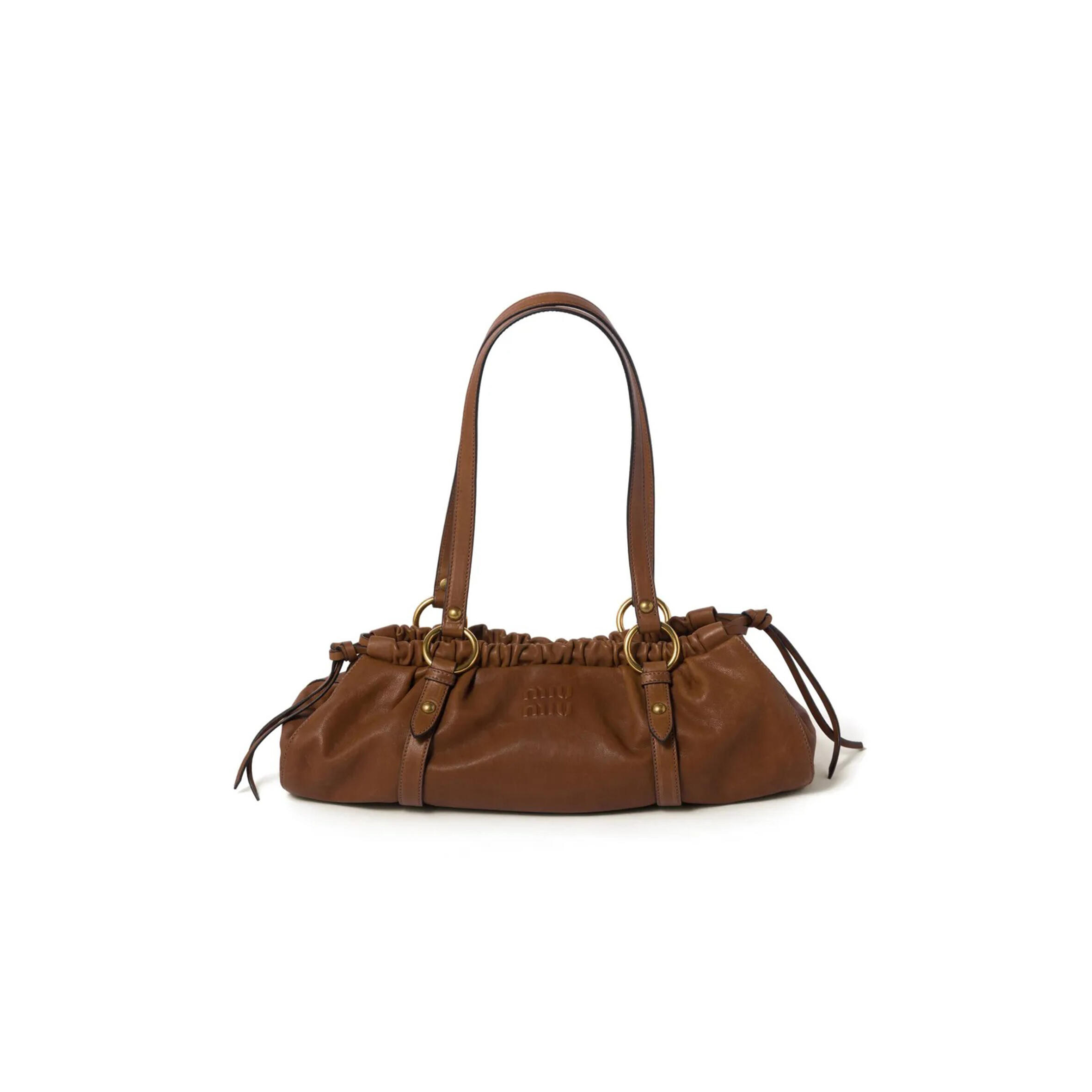 MIU MIU JOIE NAPPA LEATHER BAG 5BG289 (44*16*10.5cm)